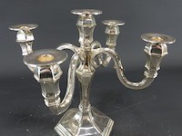 Verzilverde kandelaar - afbeelding 1 van  5