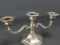 Verzilverde kandelaar - afbeelding 1 van  5