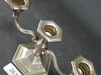 Verzilverde kandelaar - afbeelding 3 van  5