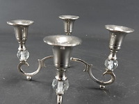 Verzilverde kandelaar - afbeelding 1 van  5