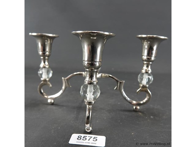 Verzilverde kandelaar - afbeelding 2 van  5