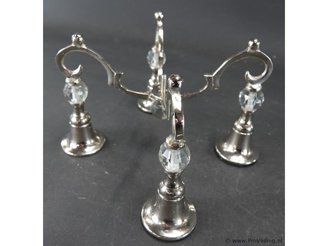 Verzilverde kandelaar - afbeelding 5 van  5