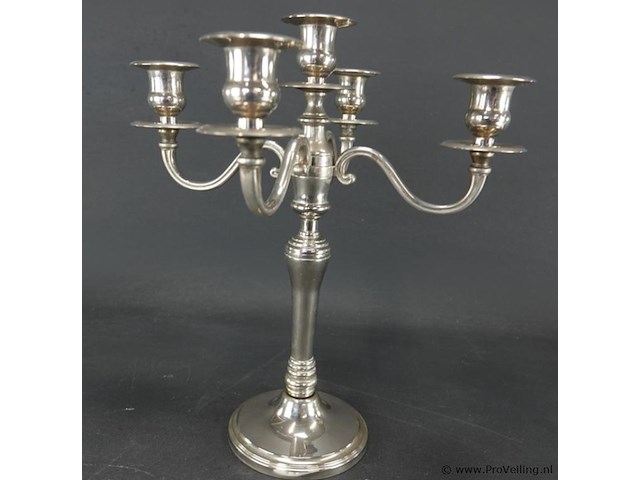 Verzilverde kandelaber - afbeelding 2 van  5