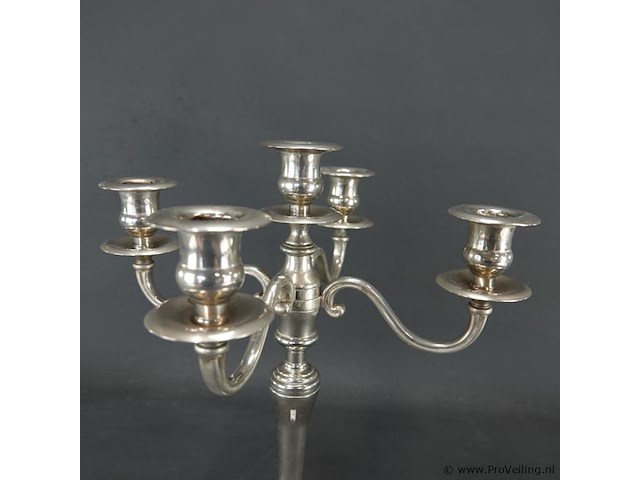 Verzilverde kandelaber - afbeelding 3 van  5