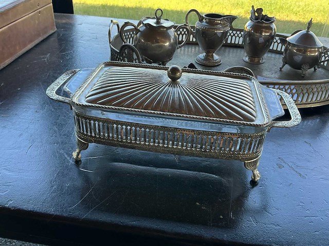 Verzilverde koffieset - afbeelding 2 van  5