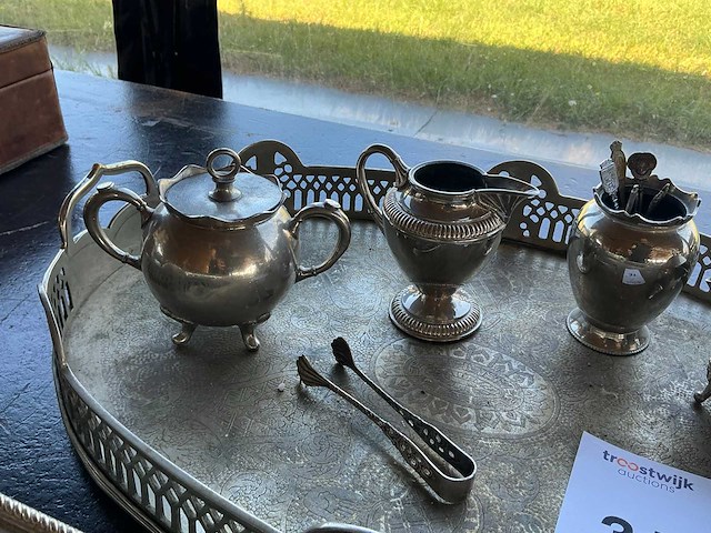 Verzilverde koffieset - afbeelding 3 van  5