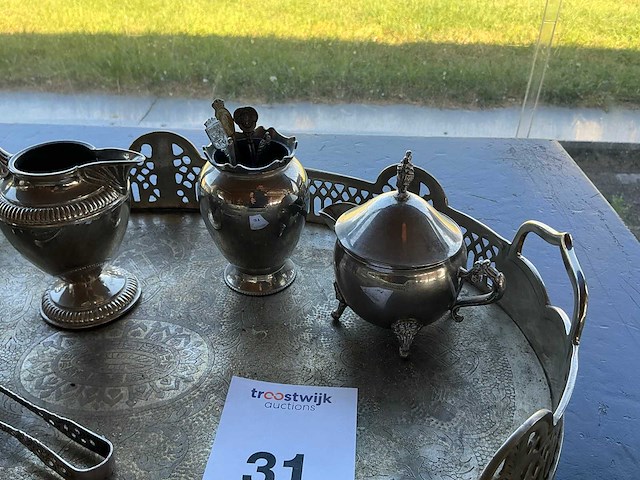 Verzilverde koffieset - afbeelding 4 van  5