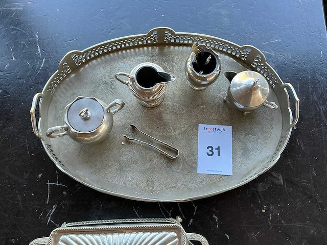 Verzilverde koffieset - afbeelding 5 van  5