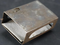 Verzilverde luciferhouder met steen - afbeelding 5 van  5