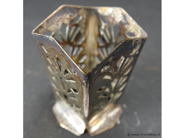 Verzilverde maggifles houder - afbeelding 2 van  5