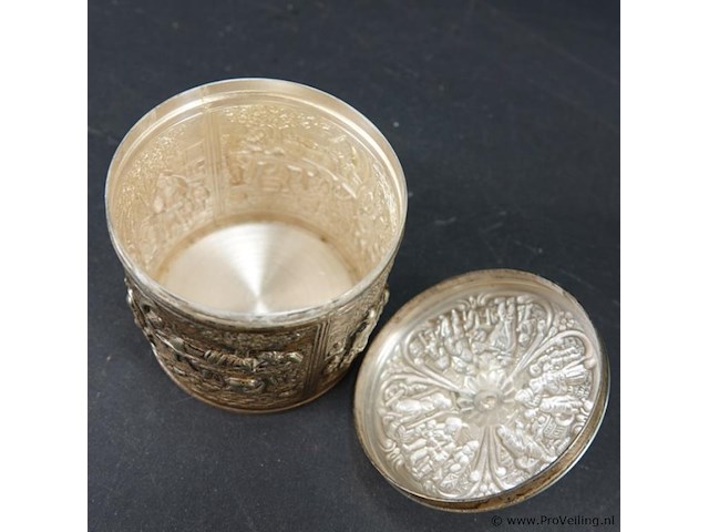 Verzilverde suikerbus - afbeelding 4 van  5