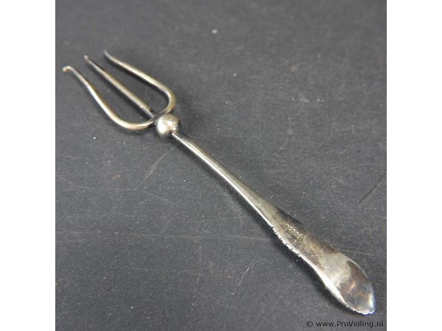 Verzilverde vork - afbeelding 2 van  3