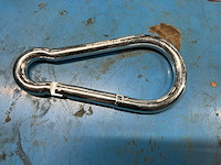 Verzinkte karabijnhaak 180x14mm (20x) - afbeelding 1 van  4