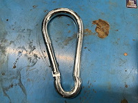 Verzinkte karabijnhaak 180x14mm (20x) - afbeelding 2 van  4