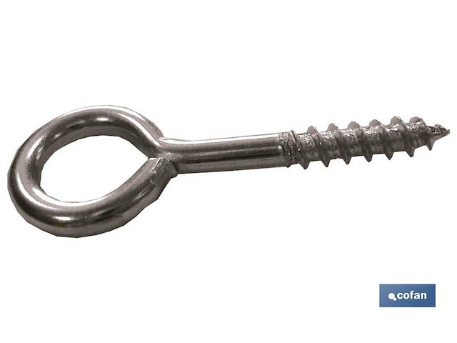 Verzinkte schroefoogjes 18×50 schroeven (6000x) - afbeelding 1 van  3