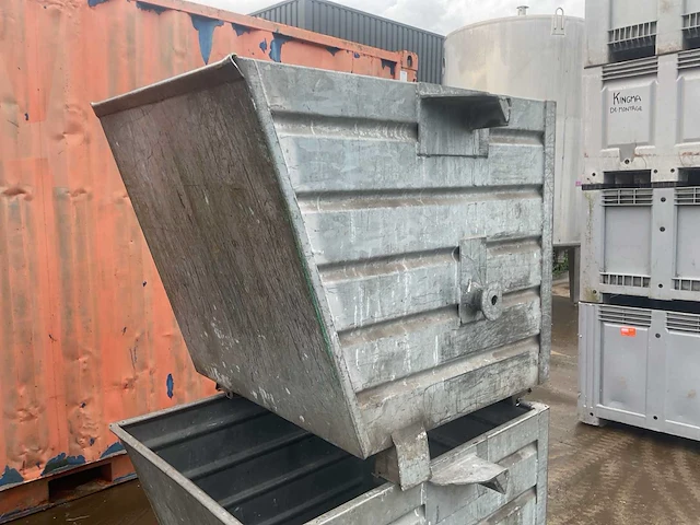 Verzinkte stapelbakken/materiaalbakken (2x) - afbeelding 3 van  4