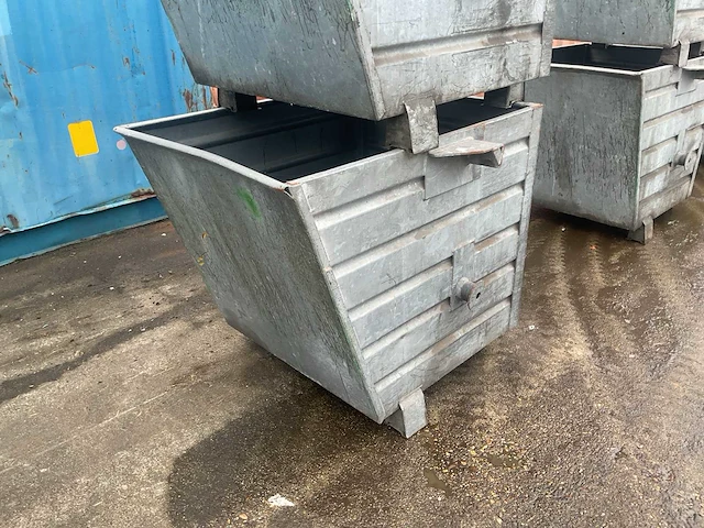 Verzinkte stapelbakken/materiaalbakken (3x) - afbeelding 4 van  5