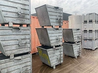 Verzinkte stapelbakken/materiaalbakken (3x) - afbeelding 1 van  5