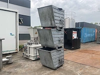 Verzinkte stapelbakken/materiaalbakken (3x)