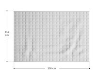Verzwaringsdeken 135x200cm - 7kg - wit - afbeelding 7 van  7