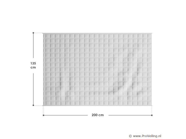 Verzwaringsdeken 135x200cm - 7kg - wit - afbeelding 7 van  7