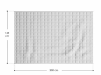 Verzwaringsdeken 135x200cm - 7kg - wit - afbeelding 7 van  7