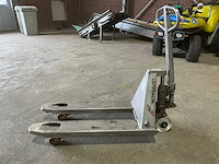 Vestergaard rvs hand hydraulische palletwagen - afbeelding 3 van  5