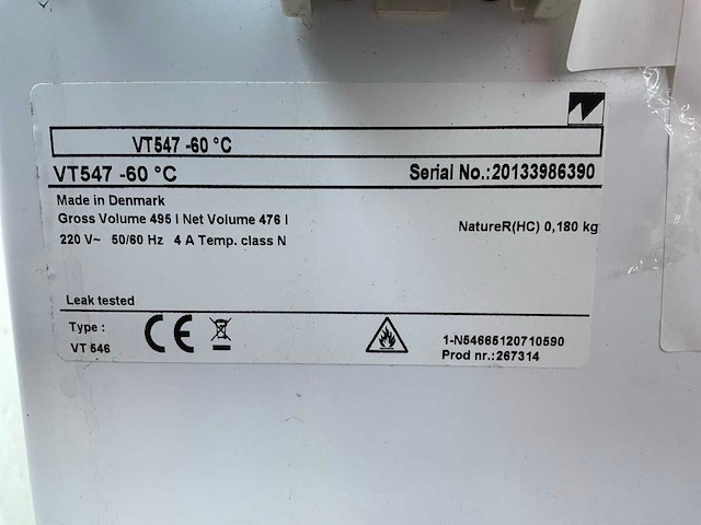 Vestfrost vt547 diepvrieskist - afbeelding 5 van  5