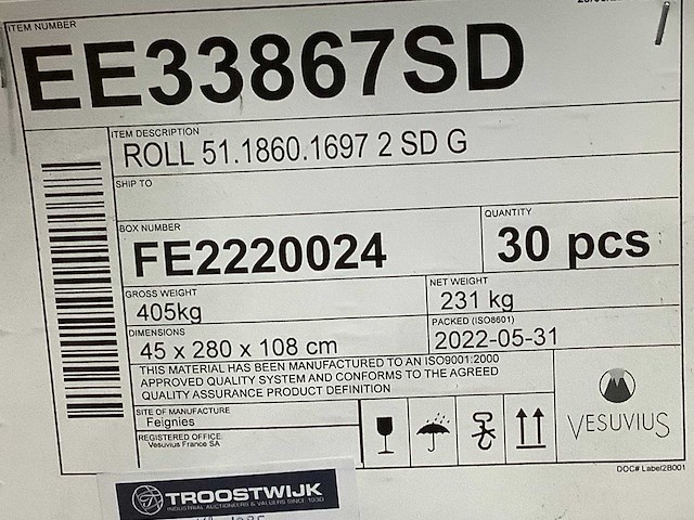 Vesuvius - 2024 - roll 51.1860.1697 2 sdg - keramische rollen - afbeelding 6 van  7