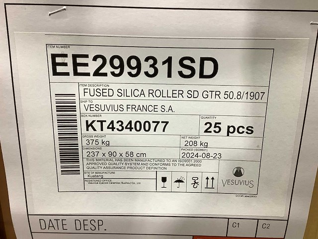 Vesuvius - 2024 - sd gtr 59.8/1907 - keramische rollen - afbeelding 2 van  6