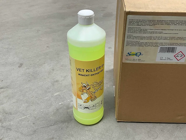 Vet killer 6+ fles á 1l krachtige ontvetter (145x) - afbeelding 2 van  3
