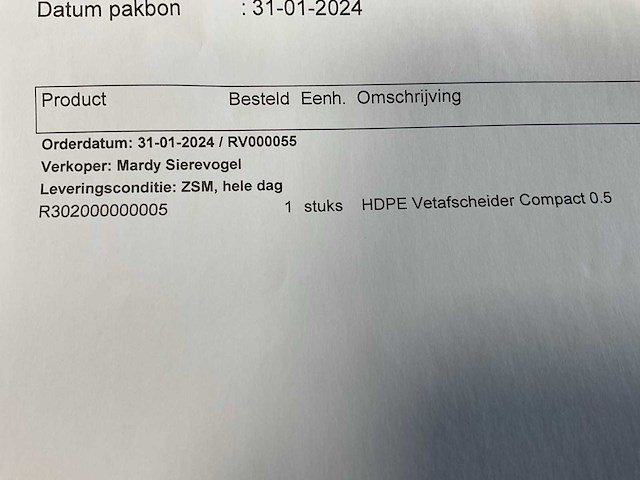 Vetafscheider - afbeelding 3 van  3