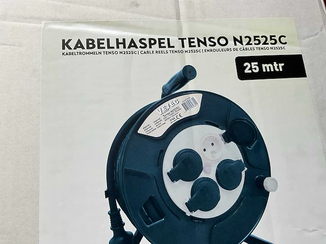 Vetec - tenso n2525c - 25 mtr - 3g x 2,5 mm2 - verlengkabelhaspels en -snoer - afbeelding 5 van  6