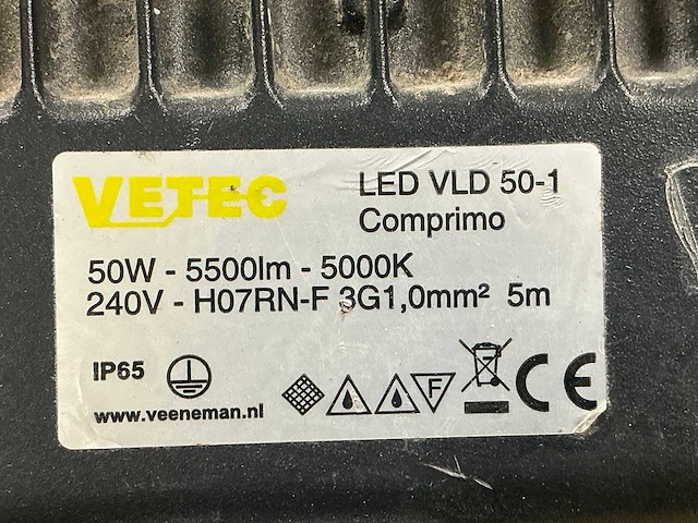 Vetec vld50-1 bouwlamp (4x) - afbeelding 4 van  4
