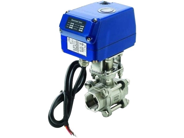 Vetus 1 inch electric ball valve stainless steel 24v - mv24a1 - afbeelding 1 van  5