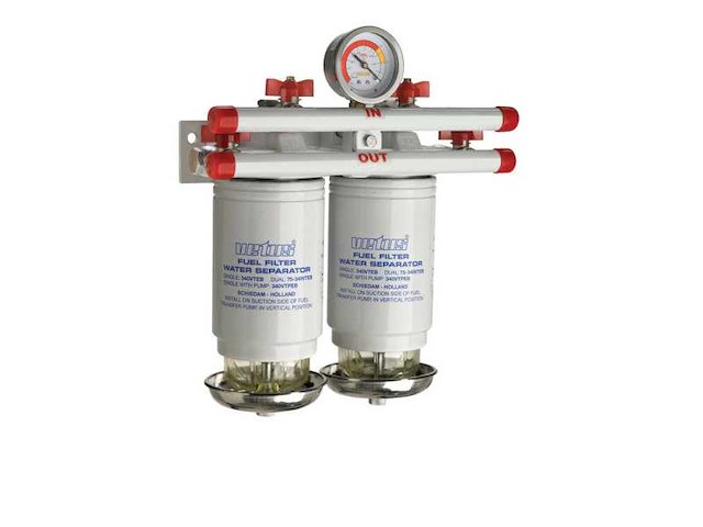 Vetus 75340vteb double fuel filter water separator 620l/h - afbeelding 2 van  9