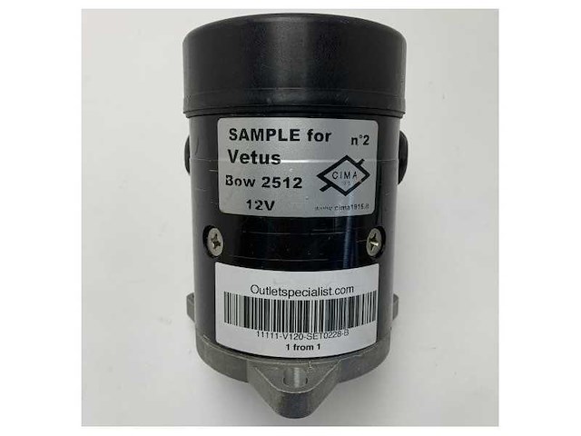 Vetus bow2512 25 kgf 12v bowthruster electromotor with relay - afbeelding 2 van  5