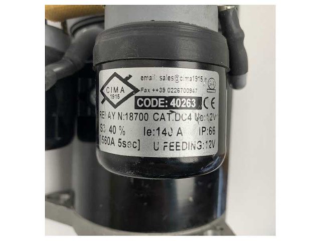 Vetus bow2512 25 kgf 12v bowthruster electromotor with relay - afbeelding 4 van  5