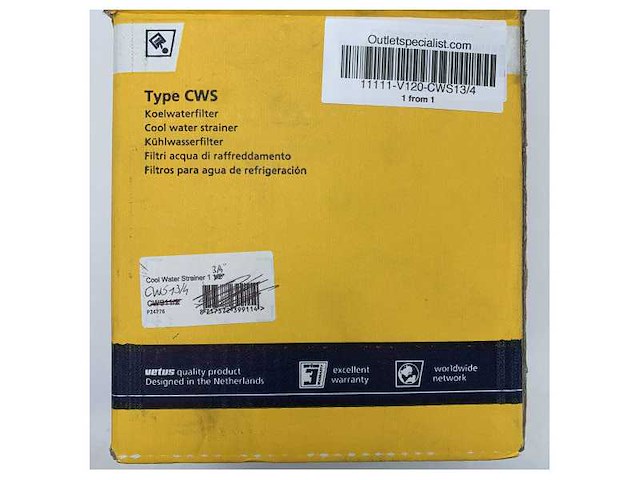 Vetus cws13/4 marine sea water cooling filter 1 3/4 inch - afbeelding 8 van  8