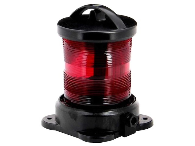 Vetus dhr rr55v marine navigation light - 25w red round led - afbeelding 1 van  6