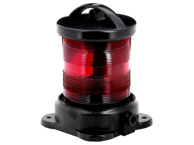Vetus dhr rr55v marine navigation light - 25w red round led - afbeelding 2 van  6