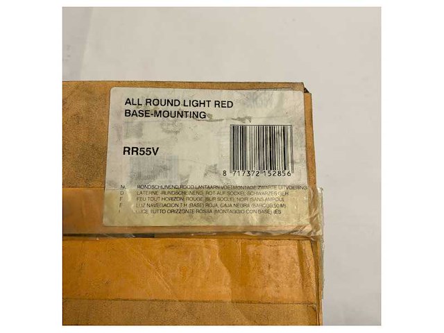 Vetus dhr rr55v marine navigation light - 25w red round led - afbeelding 6 van  6