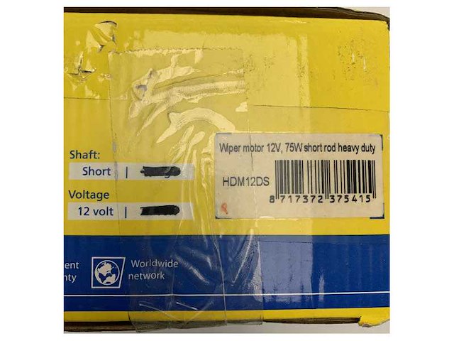 Vetus hdm12ds 12v marine windscreen wiper motor - afbeelding 6 van  7