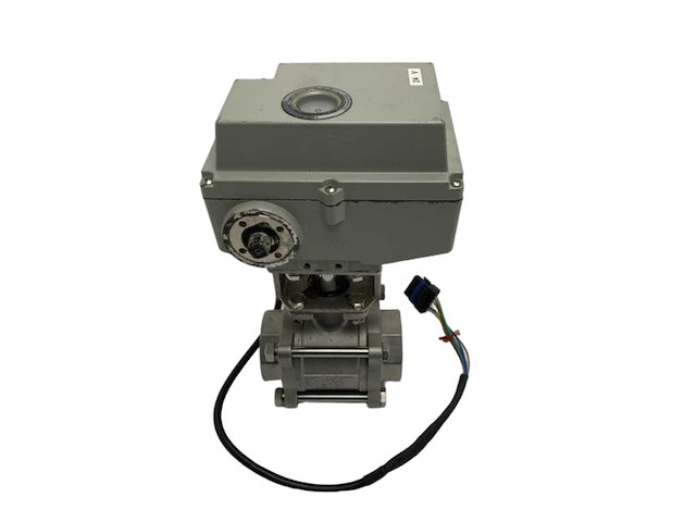 Vetus kld 2 inch 316 stainless steel electric ball valve with 24v actuator - afbeelding 1 van  8