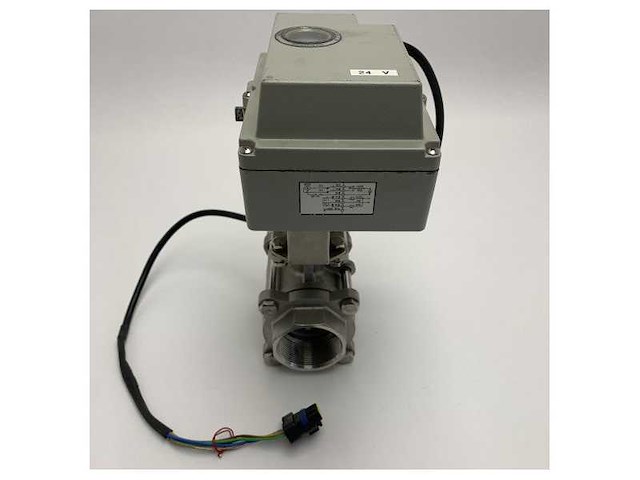 Vetus kld 2 inch 316 stainless steel electric ball valve with 24v actuator - afbeelding 3 van  8