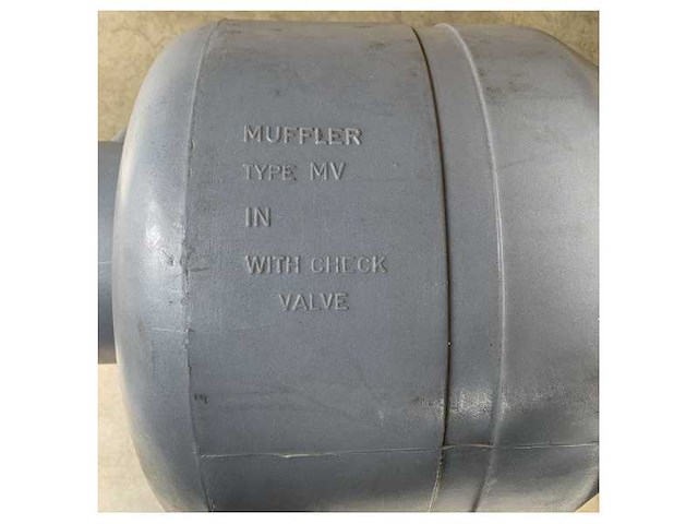 Vetus mv150 150 mm exhaust engine muffler high capacity - afbeelding 2 van  9