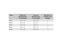 Vetus pl711 aluminum opening porthole rectangular 303 x 156 mm - afbeelding 3 van  3