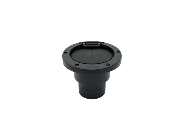 Vetus tru-hull plastic exhaust output with valve d75 mm black - trc75pv - afbeelding 1 van  7