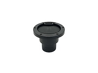 Vetus tru-hull plastic exhaust output with valve d75 mm black - trc75pv - afbeelding 1 van  7