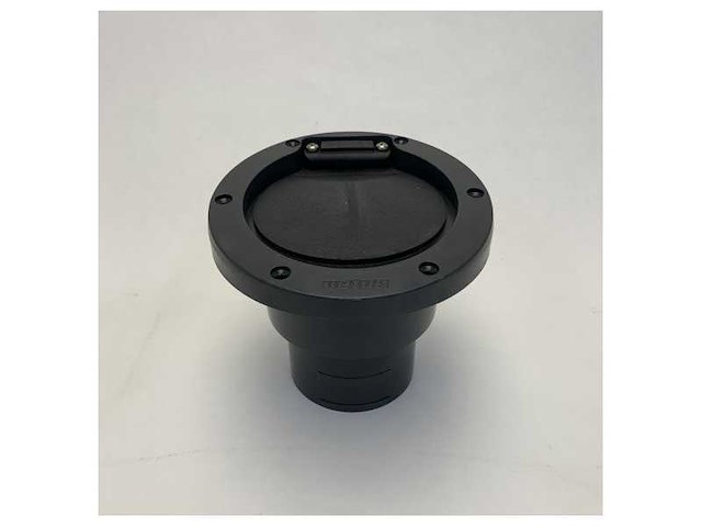 Vetus tru-hull plastic exhaust output with valve d75 mm black - trc75pv - afbeelding 3 van  7